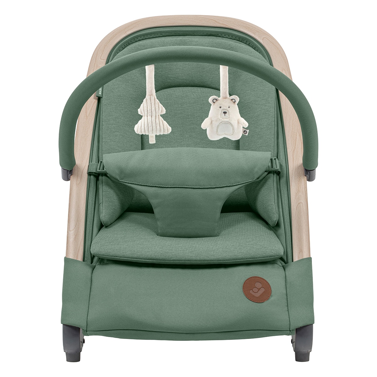Hamaca Kori Maxi-Cosi con arco de juegos, hasta los 15kg - Verde militar Verde militar-3