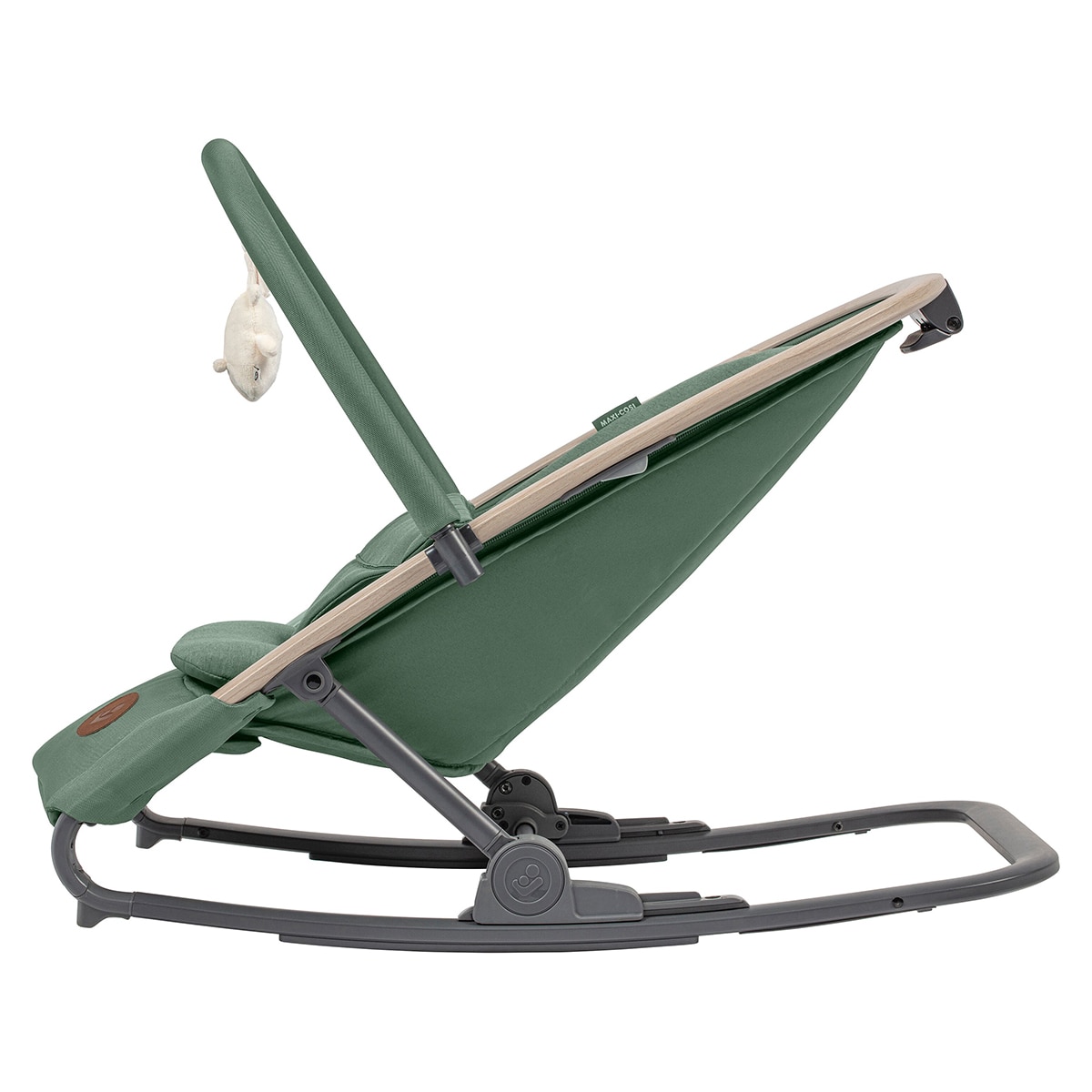 Hamaca Kori Maxi-Cosi con arco de juegos, hasta los 15kg - Verde militar Verde militar-5