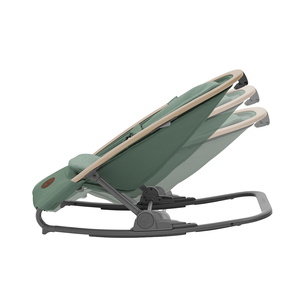 Hamaca Kori Maxi-Cosi con arco de juegos, hasta los 15kg - Verde militar Verde militar-6
