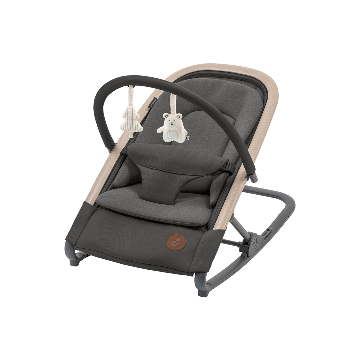 Hamaca Kori Maxi-Cosi con arco de juegos, hasta los 15kg - Gris oscuro Gris oscuro-1