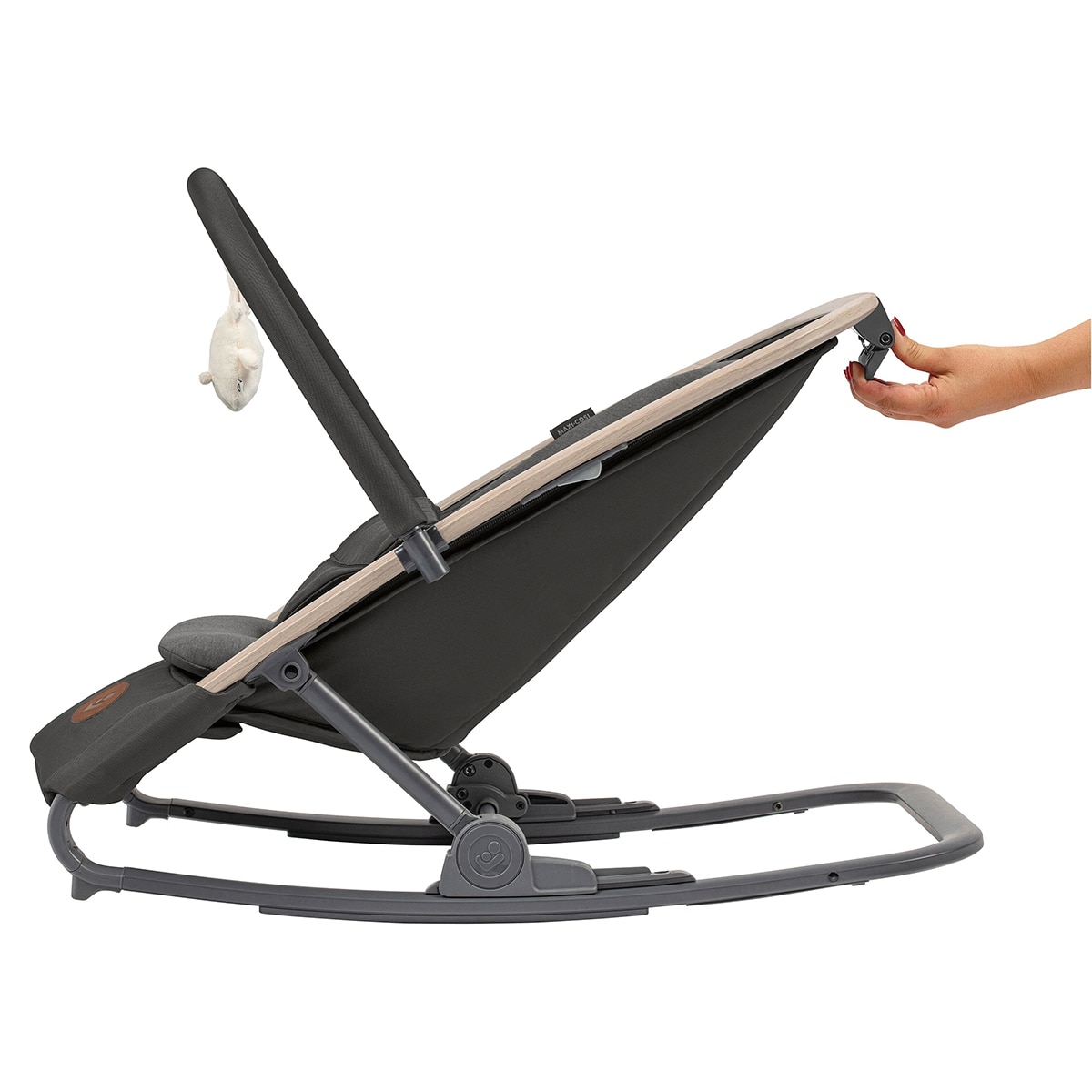 Hamaca Kori Maxi-Cosi con arco de juegos, hasta los 15kg - Gris oscuro Gris oscuro-17