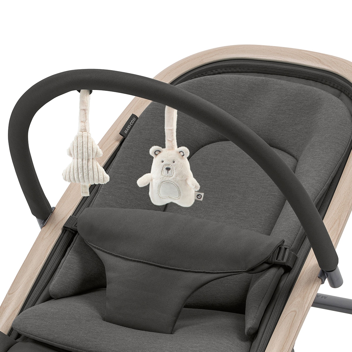 Hamaca Kori Maxi-Cosi con arco de juegos, hasta los 15kg - Gris oscuro Gris oscuro-19