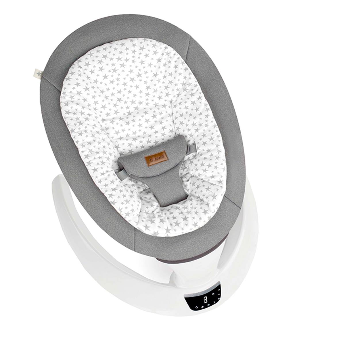Espreguiçadeira de Bebé Eletrónica Moon Cinzento natural-2