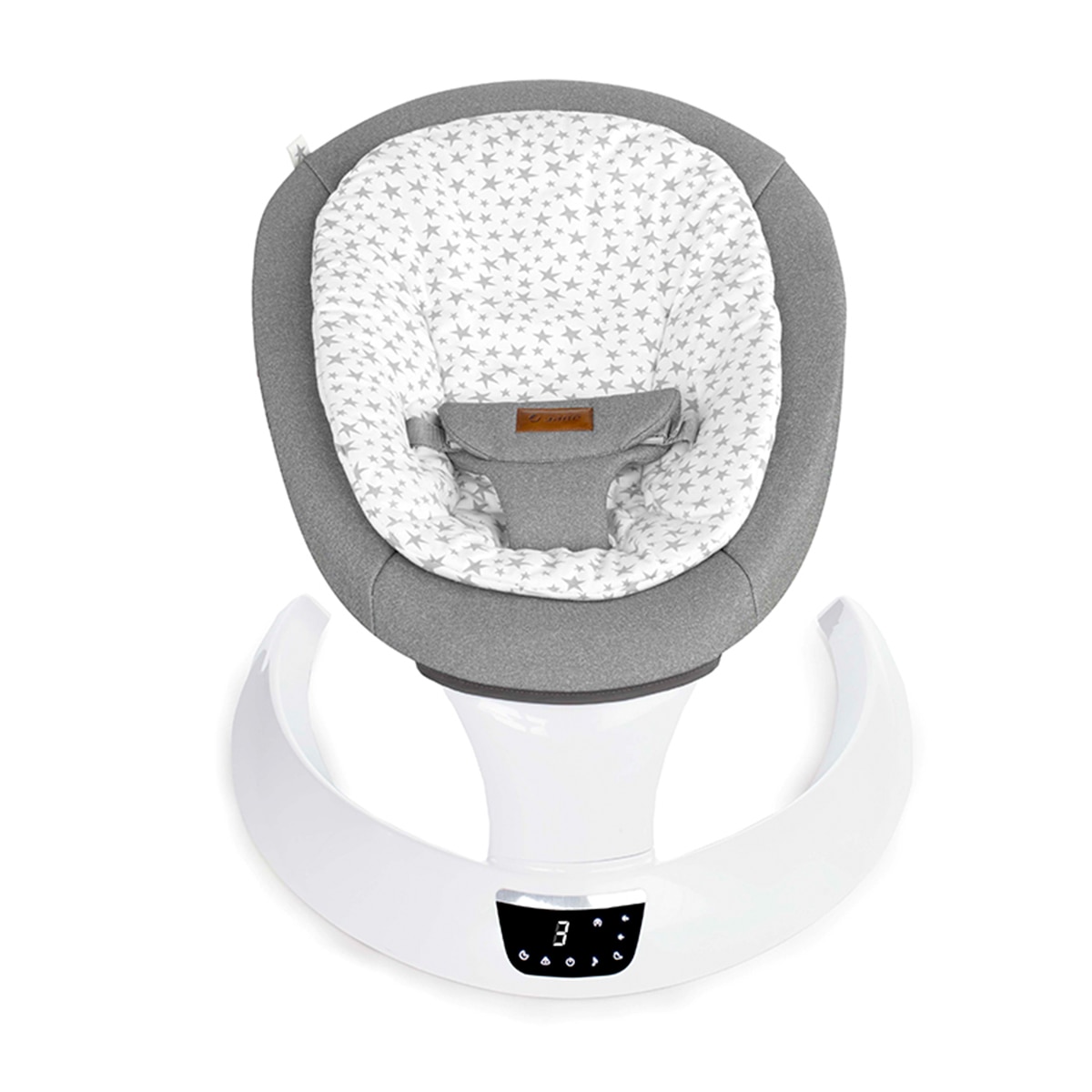Espreguiçadeira de Bebé Eletrónica Moon Cinzento natural-3
