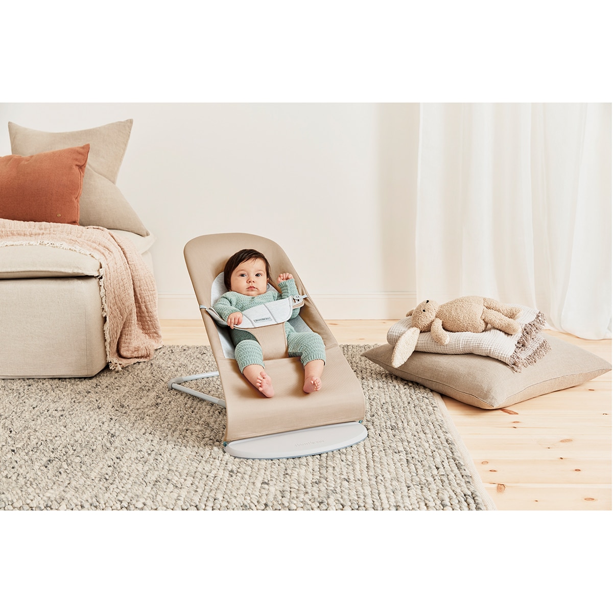 Rede Balance Soft, Tecido Woven/Jersey Bege-3