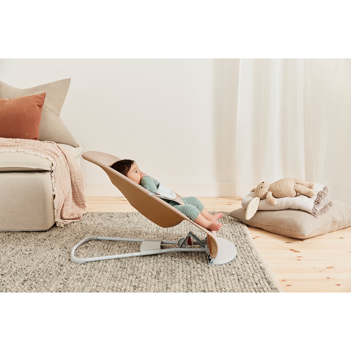 Rede Balance Soft, Tecido Woven/Jersey Bege-4