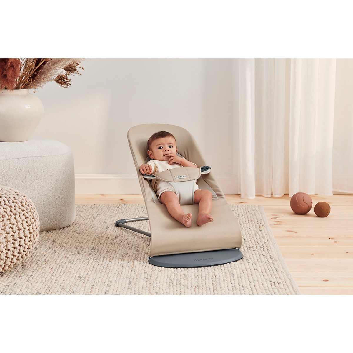 Espreguiçadeira Balance Soft em Tecido Woven Bege-2