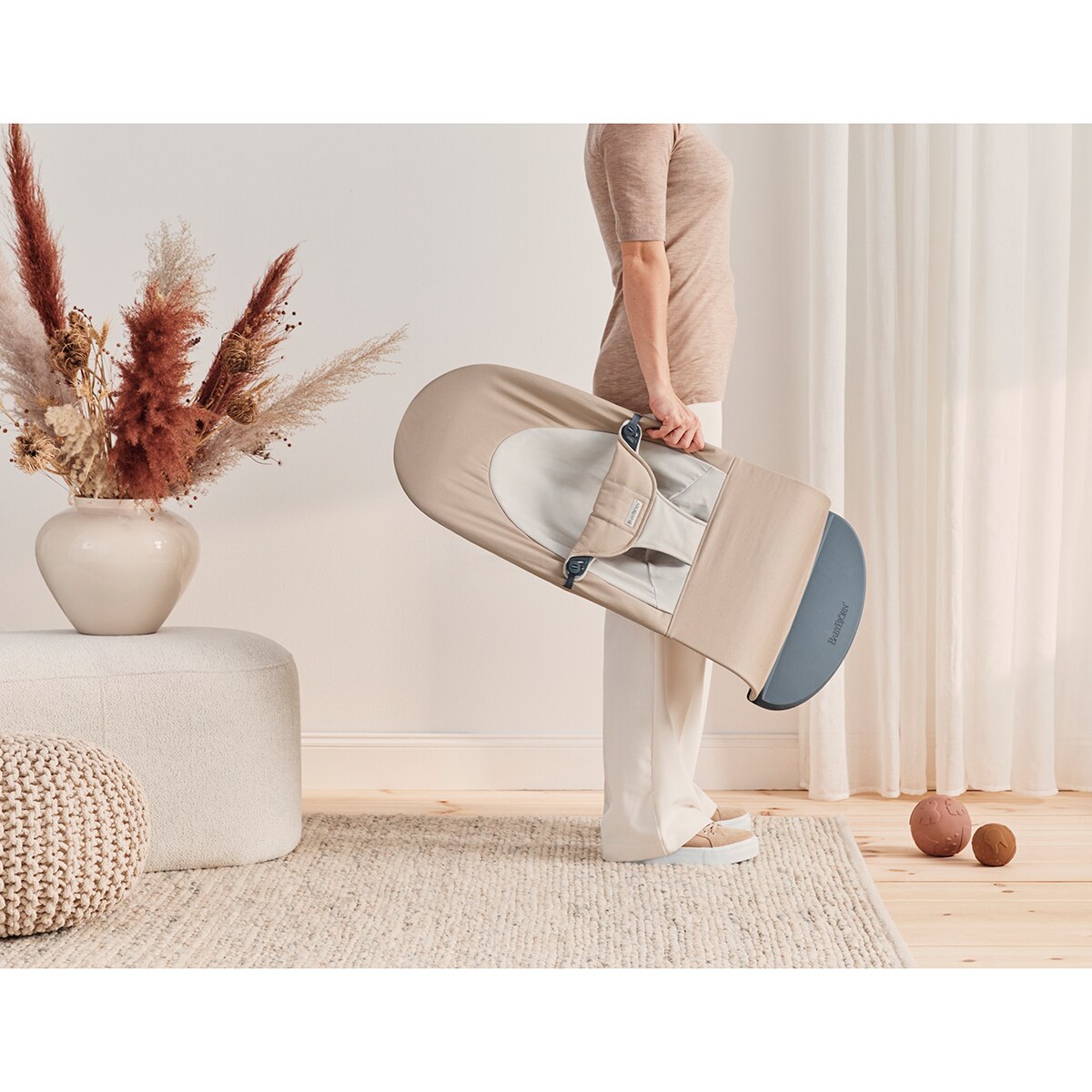 Espreguiçadeira Balance Soft em Tecido Woven Bege-9