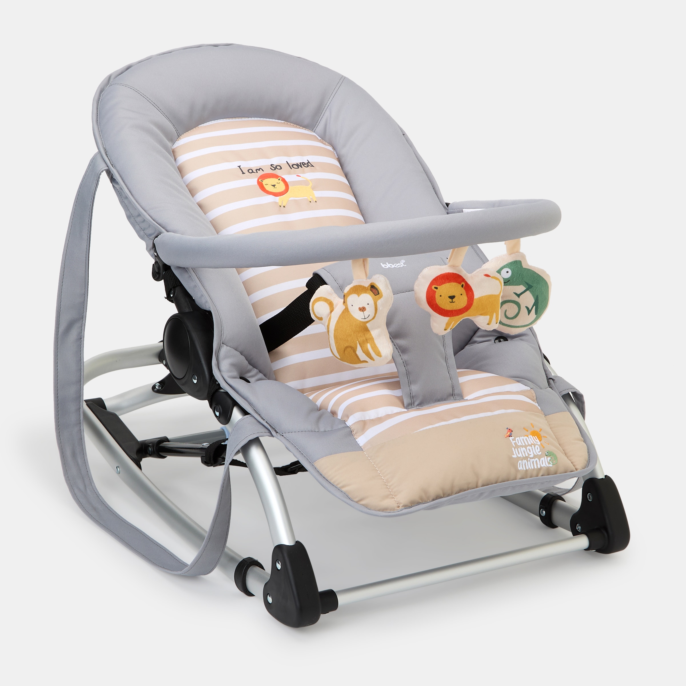 Imagem 0 de Espreguiçadeira Multiposições com Arco de Brincadeiras Jungle