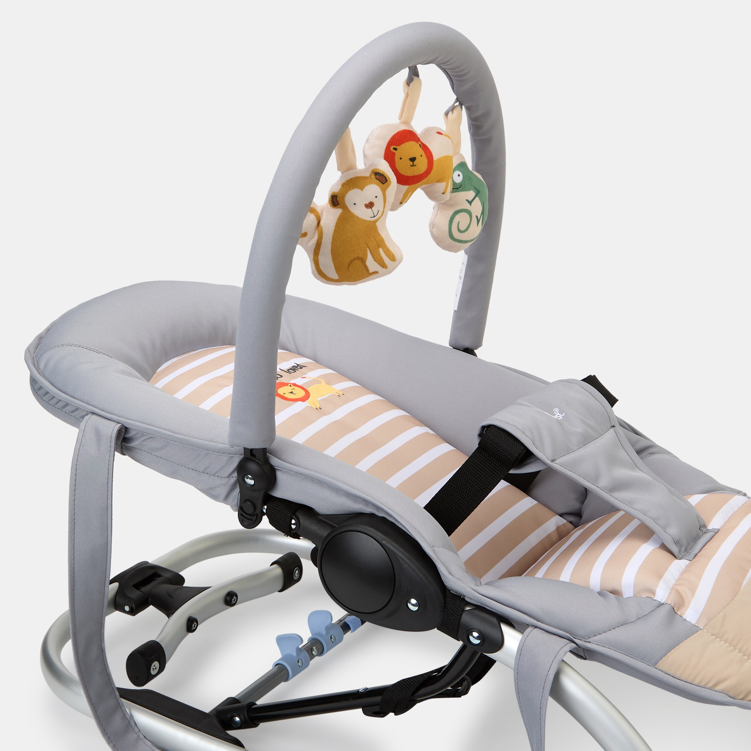 Espreguiçadeira Multiposições com Arco de Brincadeiras Jungle Multicolor-3