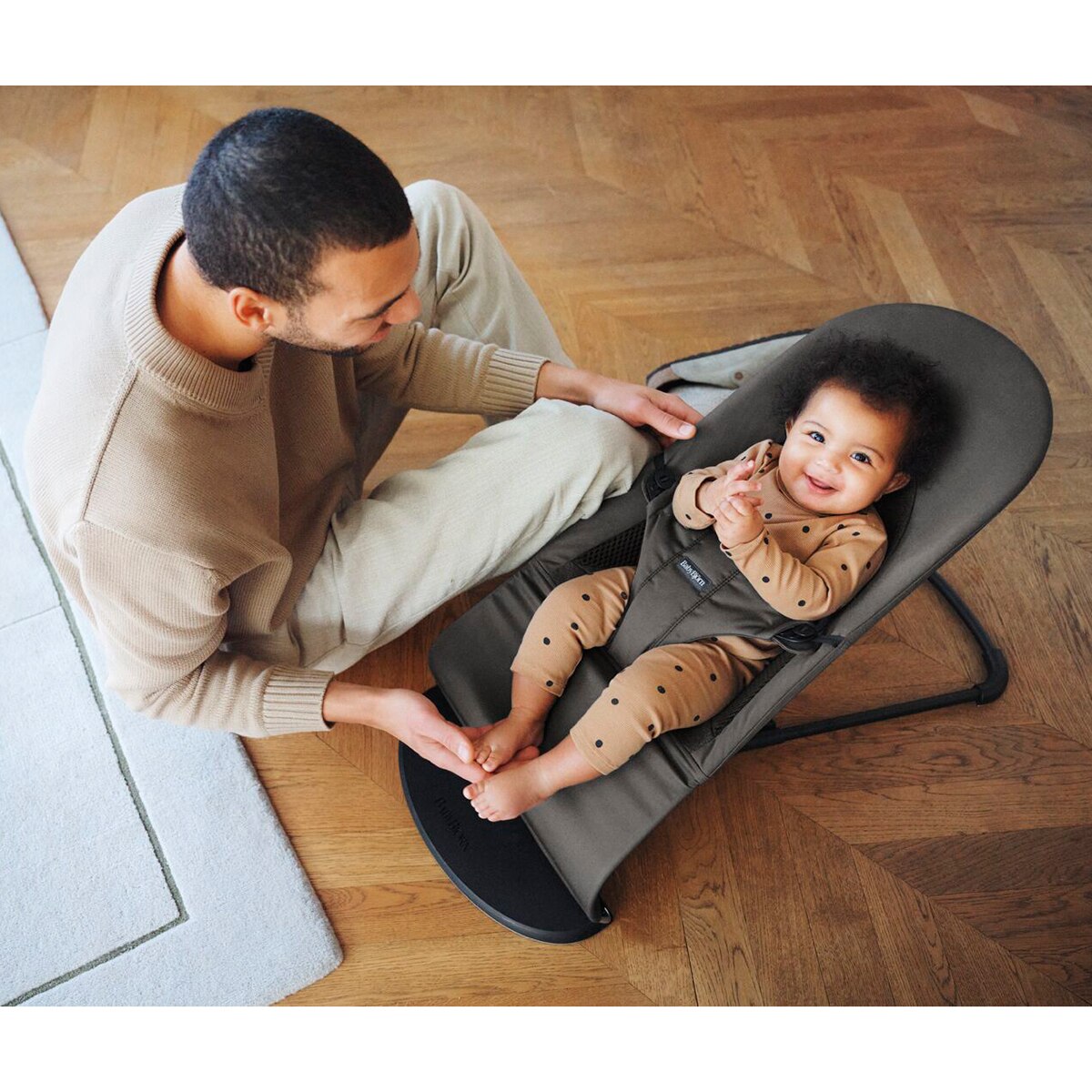 Hamaca BabyBjörn Balance Soft tri-Fabric - Gris oscuro Gris oscuro-11