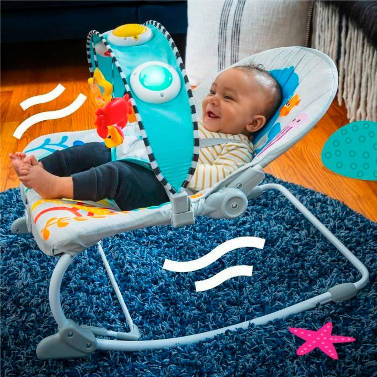 Mecedora musical Kick to It Opus™ - Azul Azul-4
