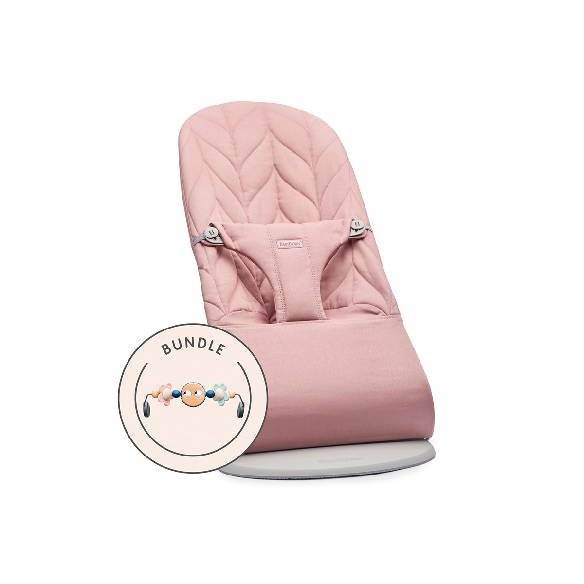 Imagen 0 de Hamaca Bliss BabyBjörn tejido Woven melange Rosa claro