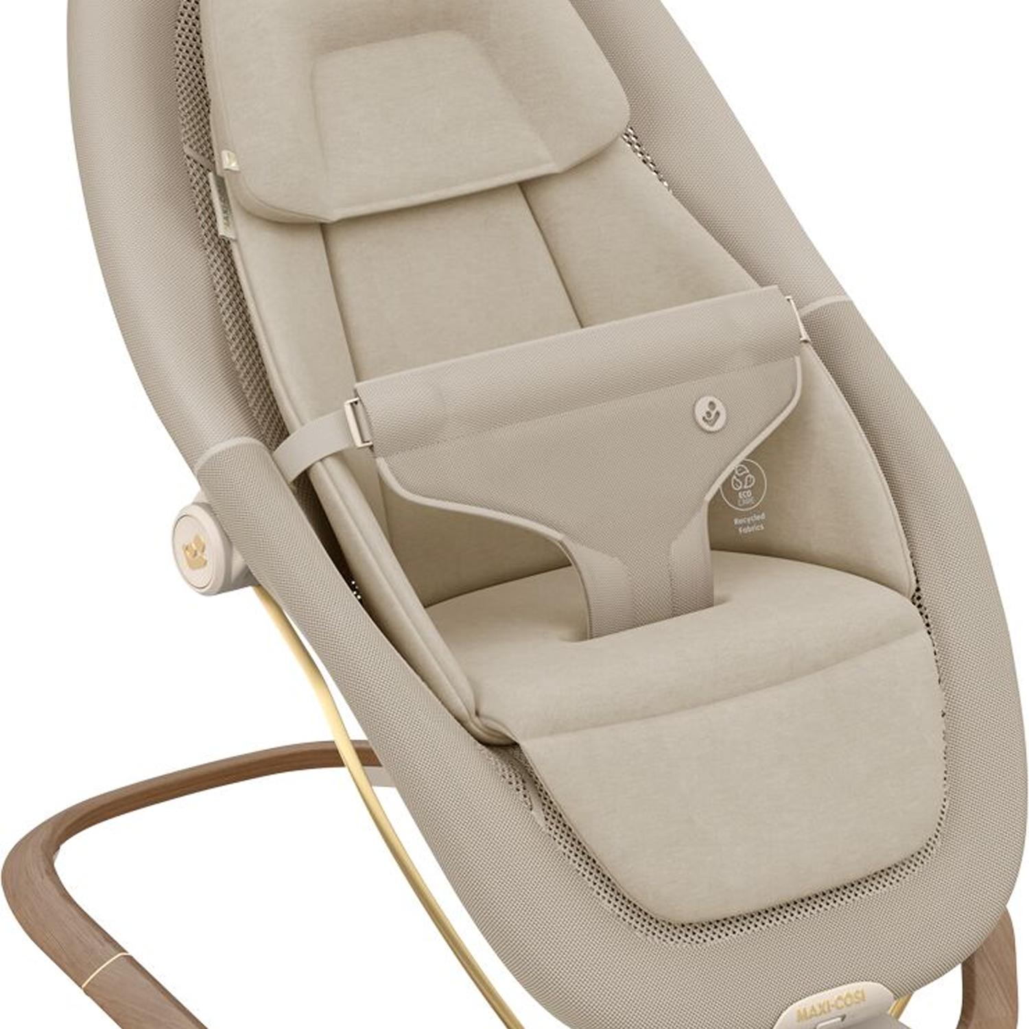 Espreguiçadeira de Baloiço DOVE PRO, Posição Inferior 0-7 kg, Posição Superior <15 kg, 0-3 Anos Bege-2