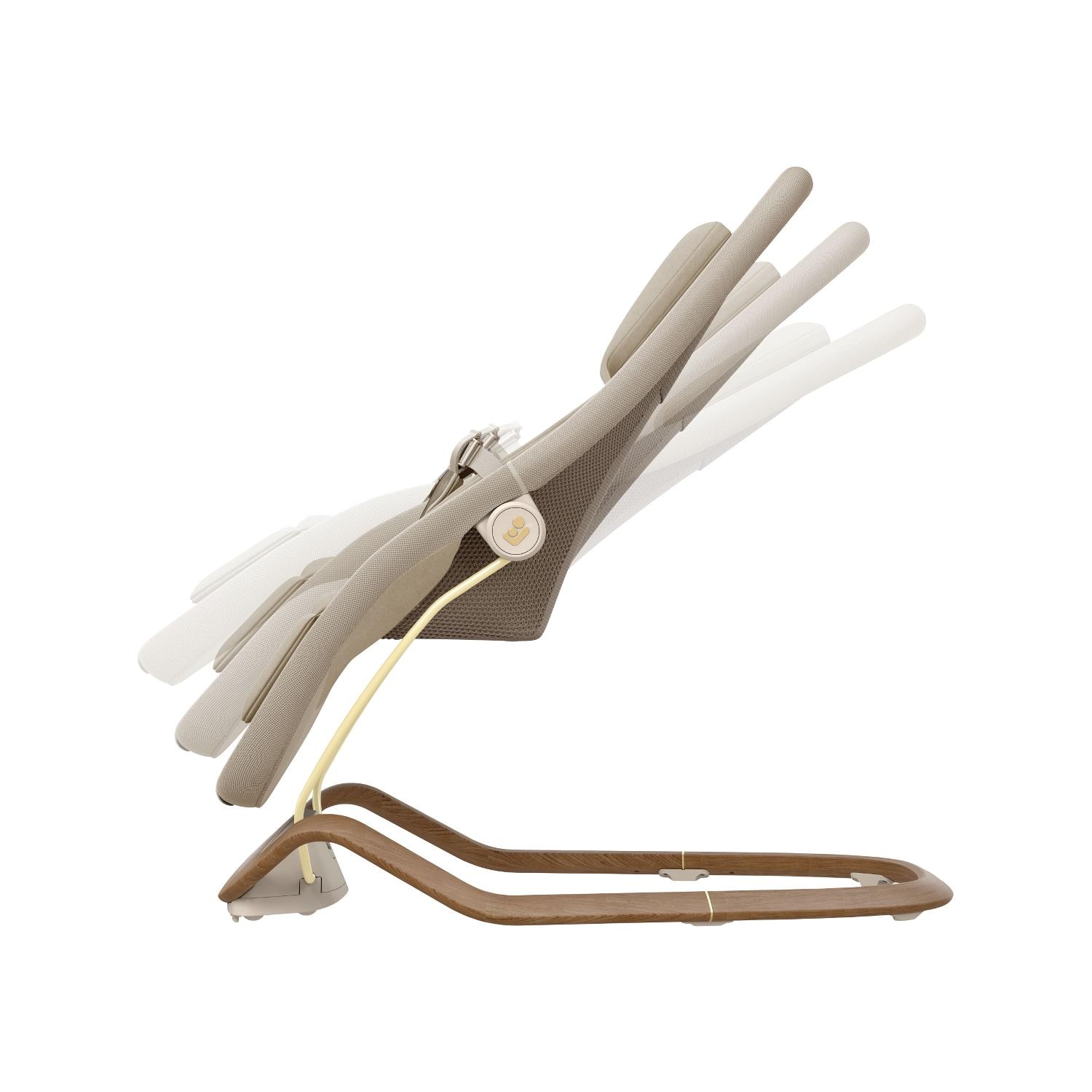 Espreguiçadeira de Baloiço DOVE PRO, Posição Inferior 0-7 kg, Posição Superior <15 kg, 0-3 Anos Bege-3