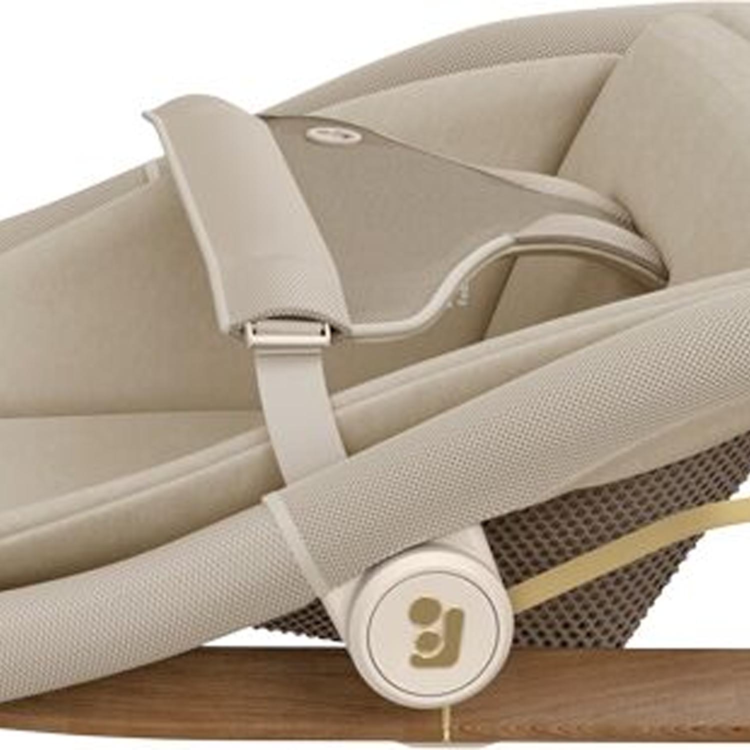 Espreguiçadeira de Baloiço DOVE PRO, Posição Inferior 0-7 kg, Posição Superior <15 kg, 0-3 Anos Bege-4