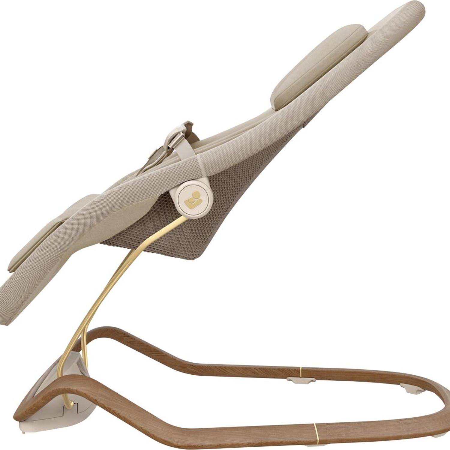 Espreguiçadeira de Baloiço DOVE PRO, Posição Inferior 0-7 kg, Posição Superior <15 kg, 0-3 Anos Bege-8