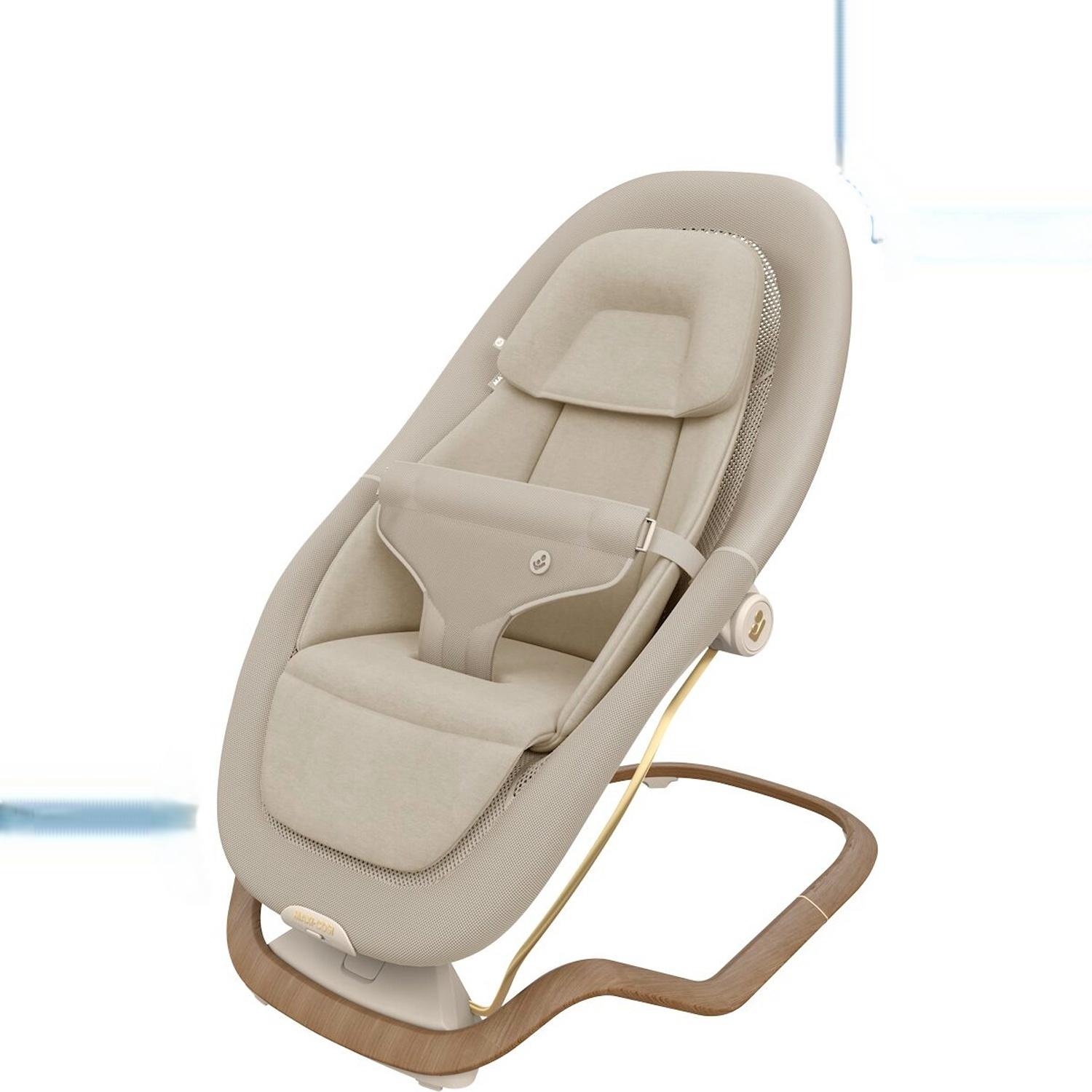 Espreguiçadeira de Baloiço DOVE PRO, Posição Inferior 0-7 kg, Posição Superior <15 kg, 0-3 Anos Bege-9