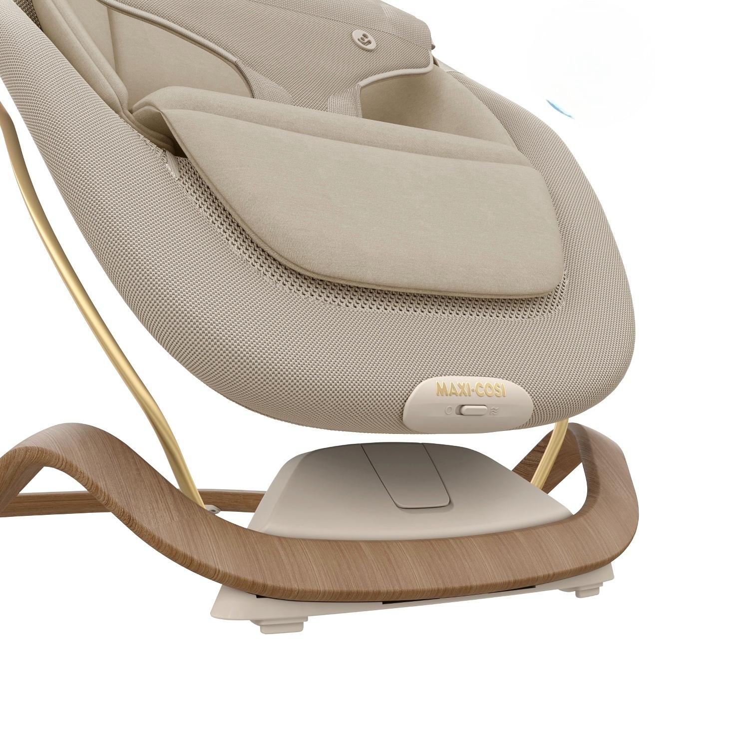 Espreguiçadeira de Baloiço DOVE PRO, Posição Inferior 0-7 kg, Posição Superior <15 kg, 0-3 Anos Bege-11