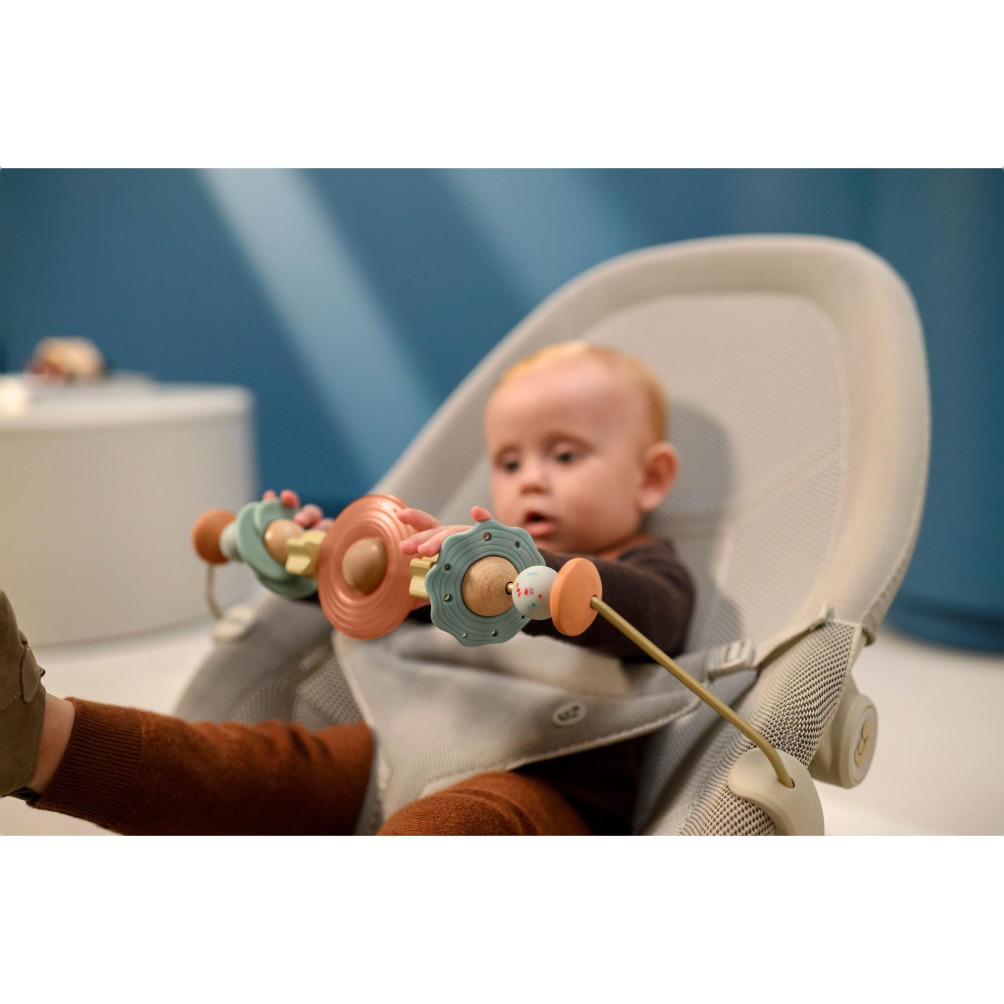 Espreguiçadeira de Baloiço DOVE PRO, Posição Inferior 0-7 kg, Posição Superior <15 kg, 0-3 Anos Bege-14