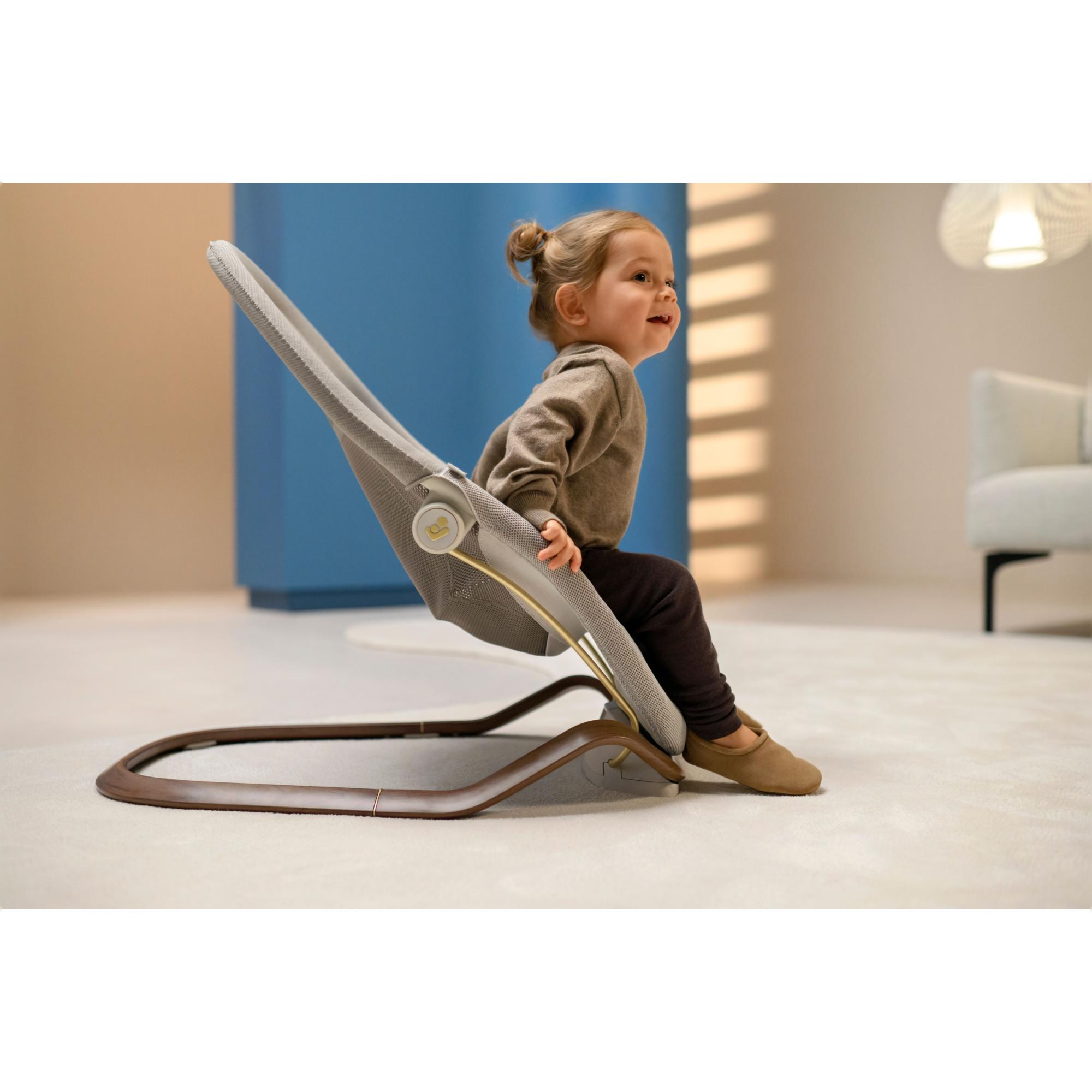 Espreguiçadeira de Baloiço DOVE PRO, Posição Inferior 0-7 kg, Posição Superior <15 kg, 0-3 Anos Bege-17