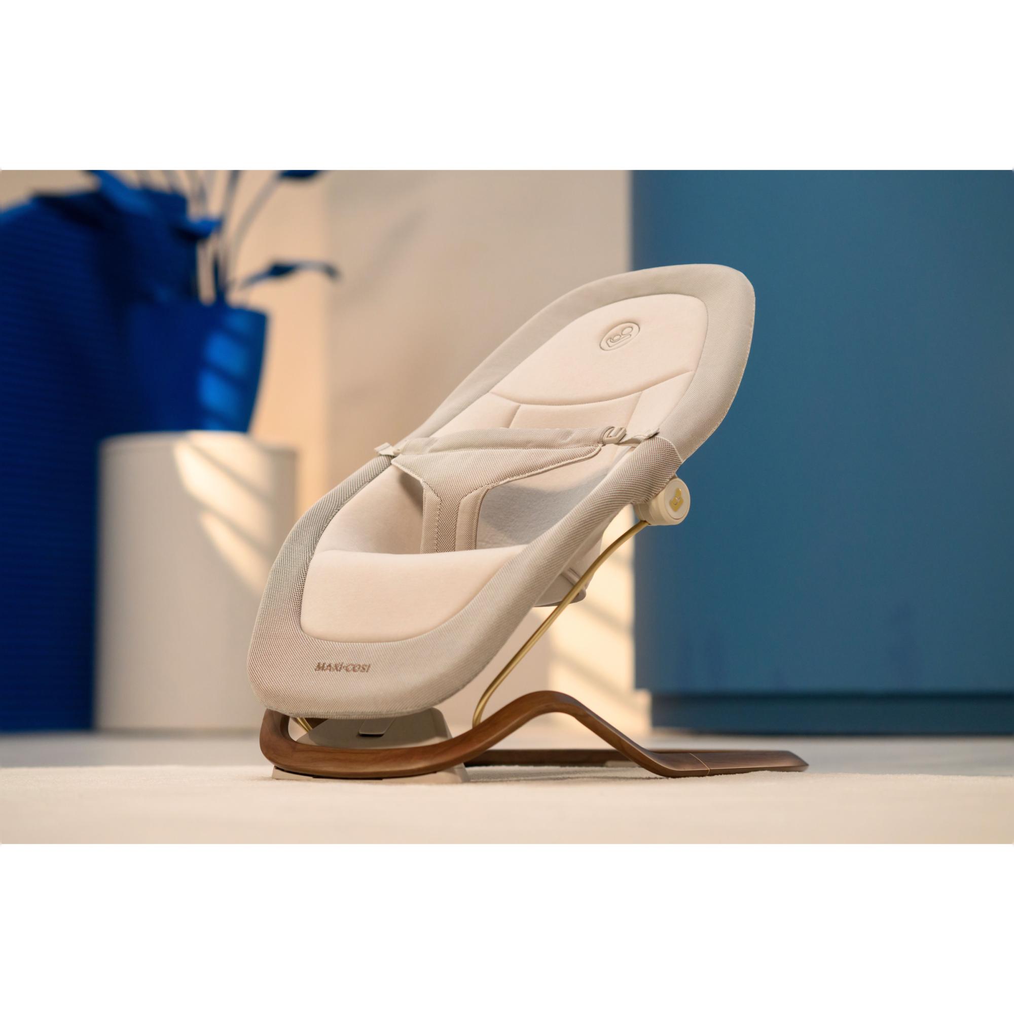 Espreguiçadeira de Baloiço DOVE PRO, Posição Inferior 0-7 kg, Posição Superior <15 kg, 0-3 Anos Bege-19