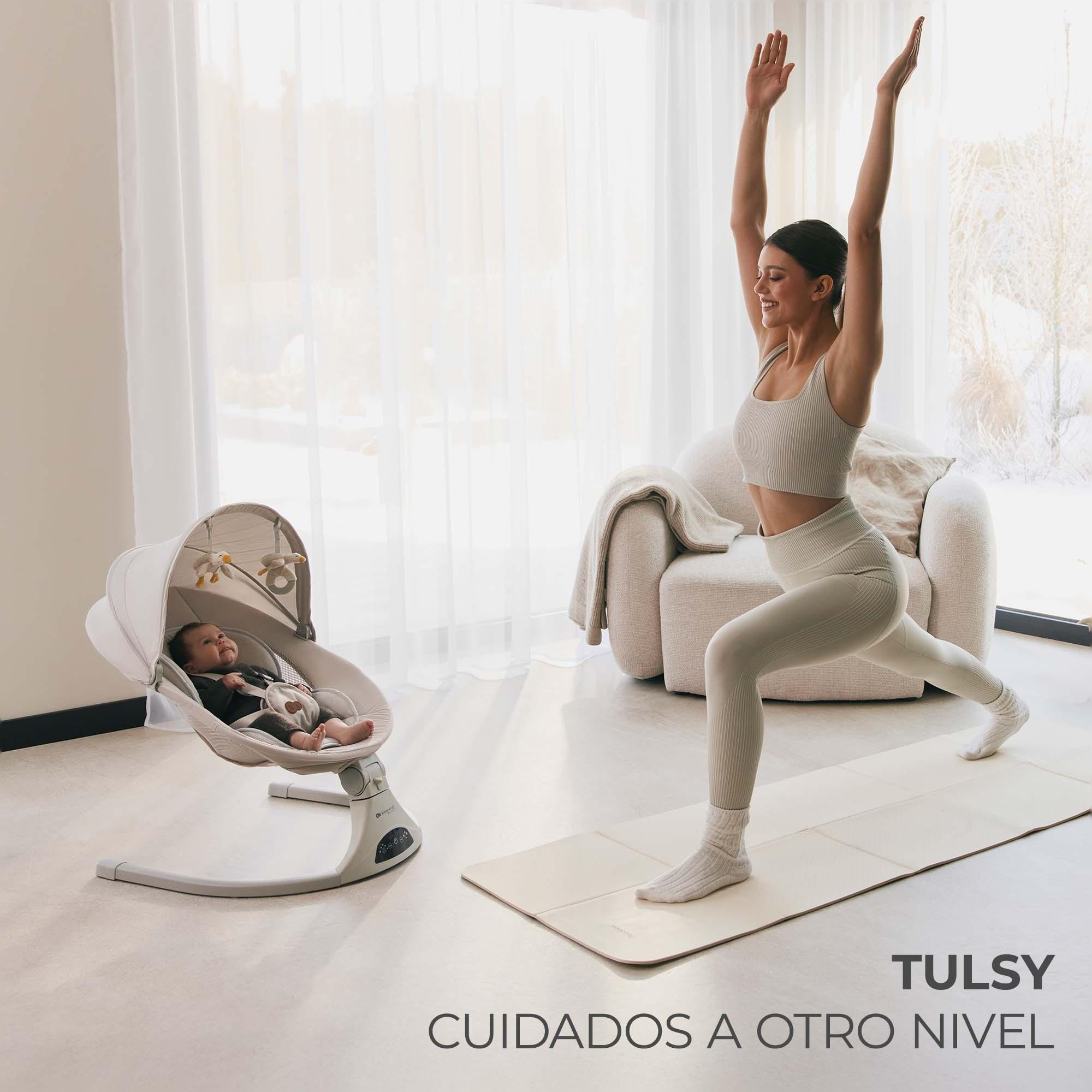 Hamaca de bebé electrónica Kinderkraft TULSY - Gris Gris-4