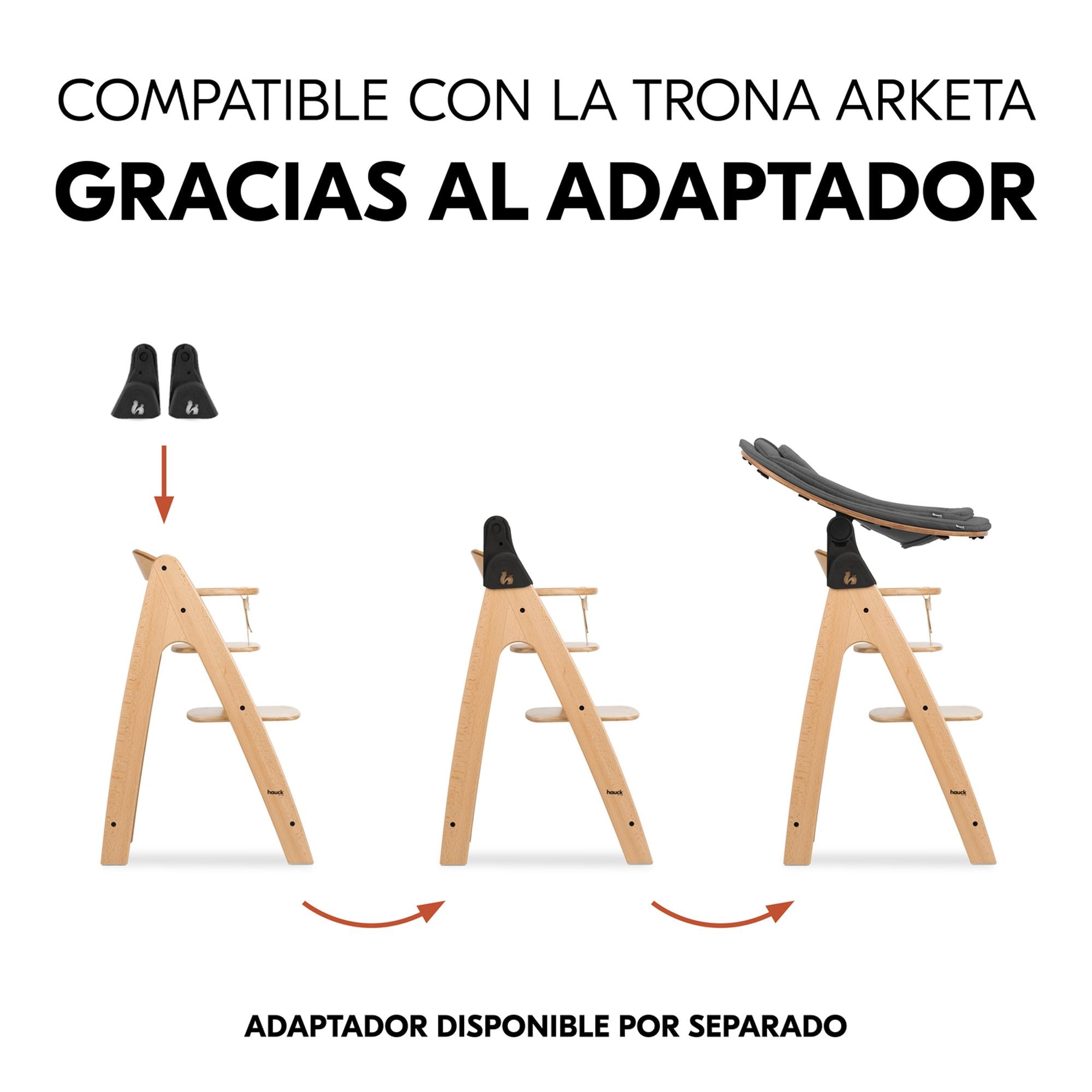 Espreguiçadeira para Cadeira de Refeição Evolutiva Eco Deep Grey Cinzento-escuro-11