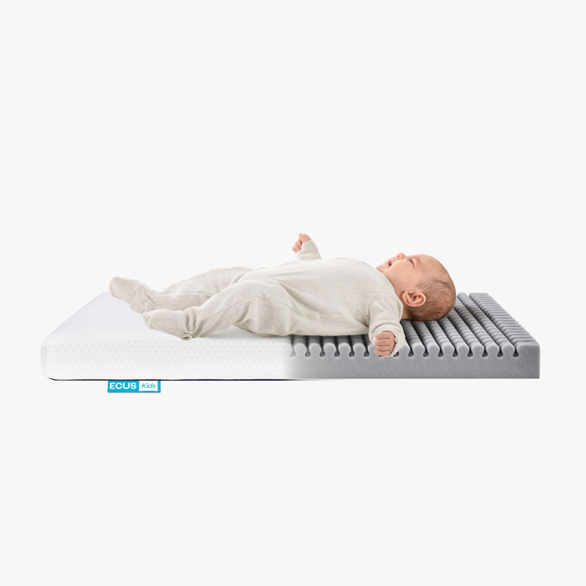 Colchón de Minicuna Ecus Kids Ecus Care Antiplagiocefalia blanco (disponible en varias medidas) Blanco Blanco-2