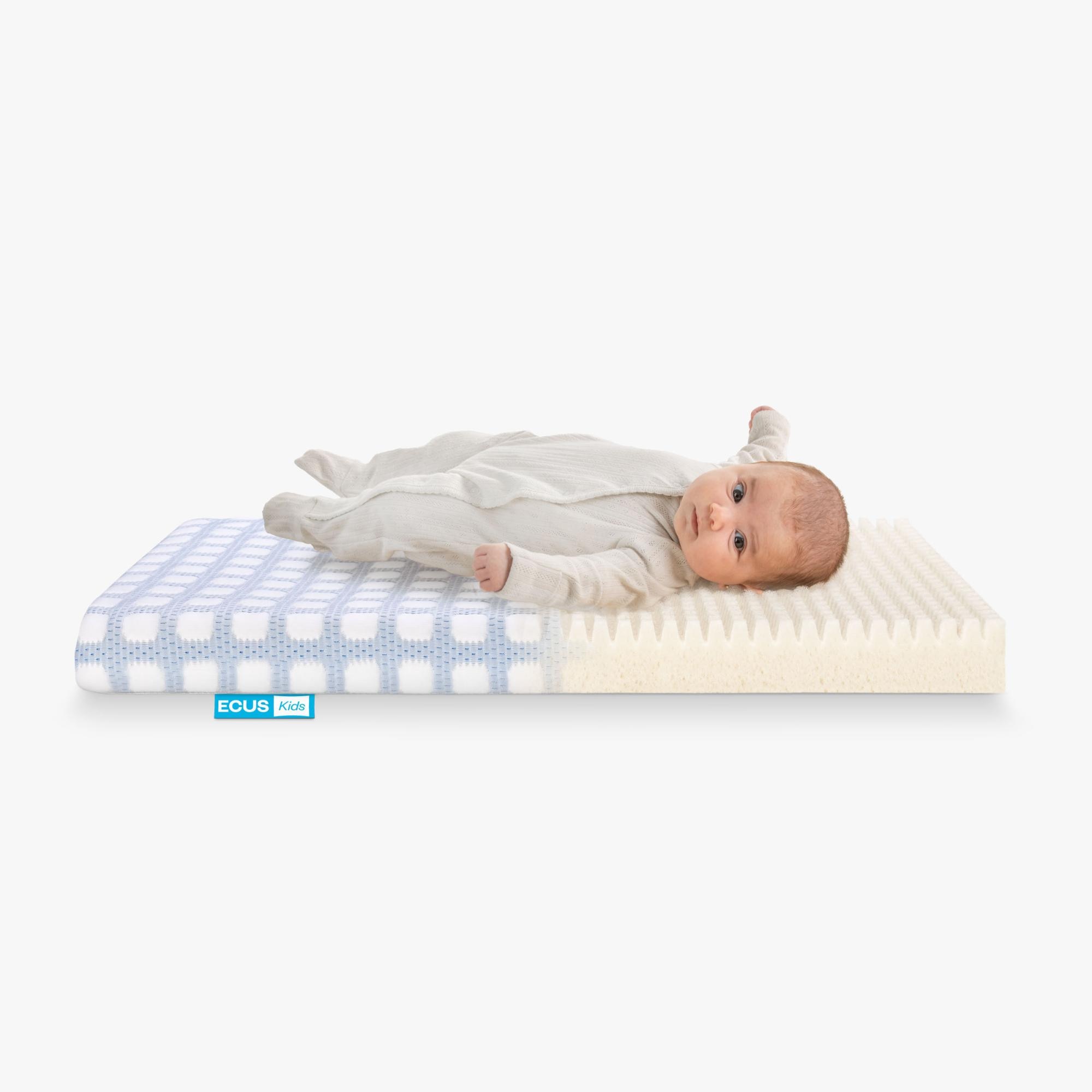 Colchón para Minicuna Ecus Kids Care Ultimate blanco (disponible en varias medidas) Blanco Blanco-2