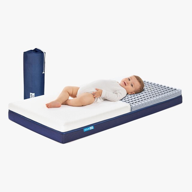 Colchón para Cuna Ecus Kids Care Antiplagiocefalia blanco (disponible en varias medidas)