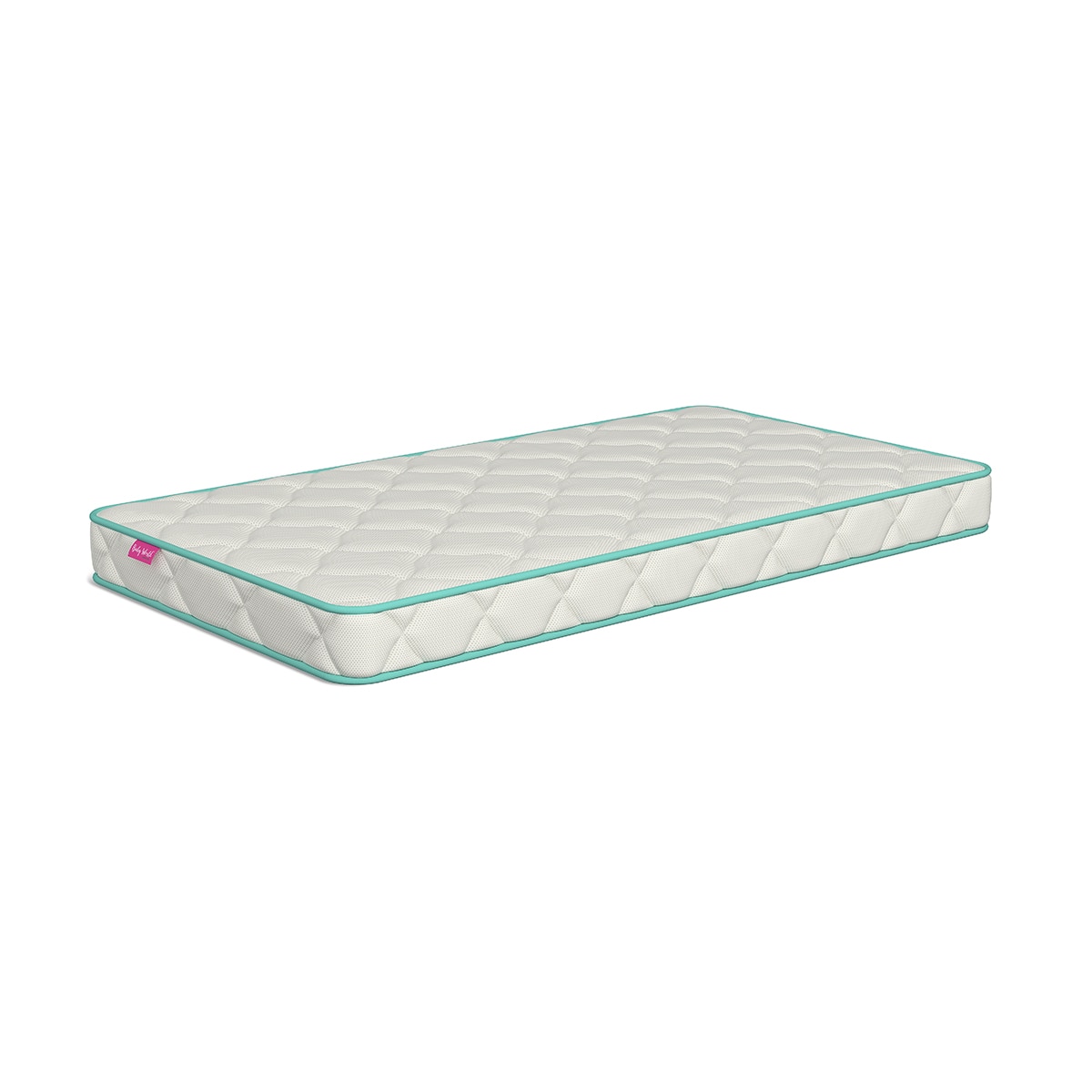 Baby World - Colchón para Cuna Baby World Baby Fresh azul turquesa -blanco.