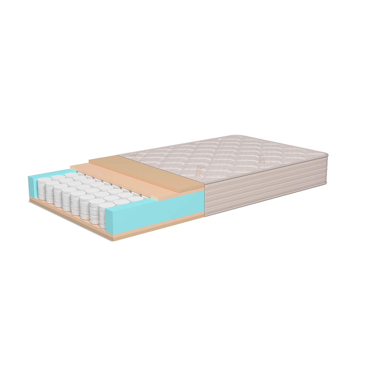 Colchão para Berço Ergosac - Bege/Branco Bege / Branco-2
