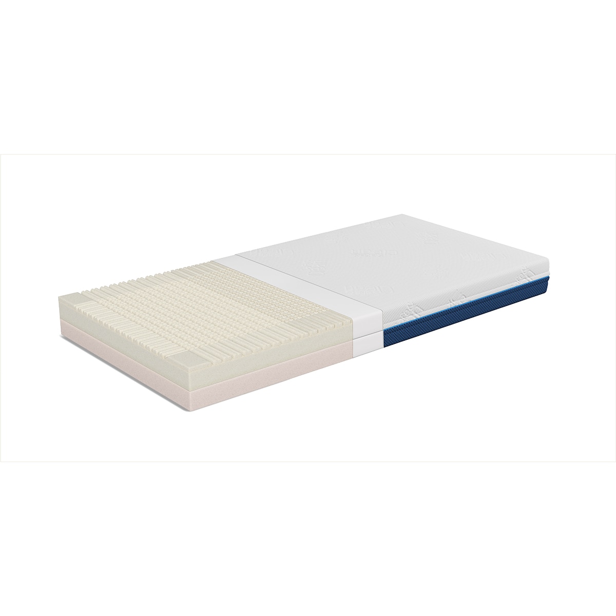 Colchão para Berço Safe Care - Azul-Marinho/Branco Branco / Azul-marinho-2