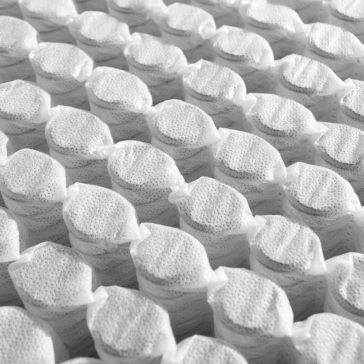 Colchão de Berço de Molas Ensacadas e Fibra de Coco Branco-5