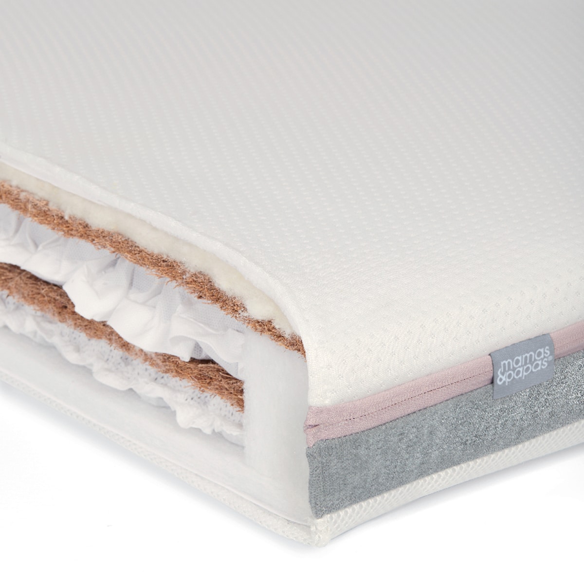 Colchón cama cuna doble híbrido de lujo DE MAMAS&PAPAS Blanco-2