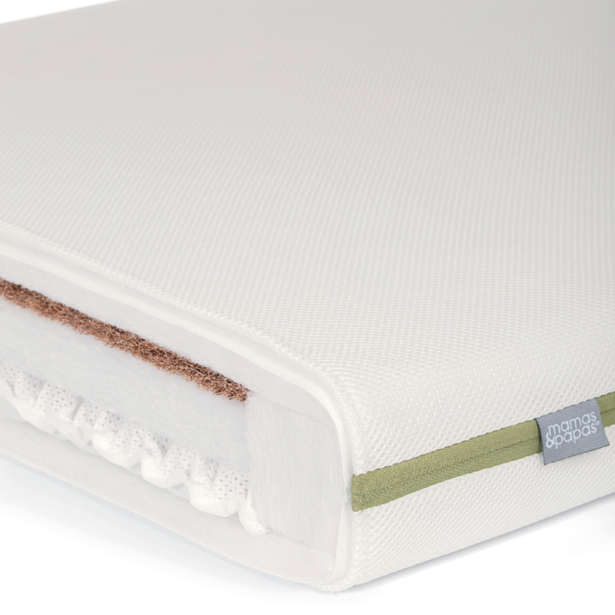COLCHÓN CAMA CUNA PREMIUM DOBLE NÚCLEO DE MAMAS&PAPAS - Blanco Blanco-3