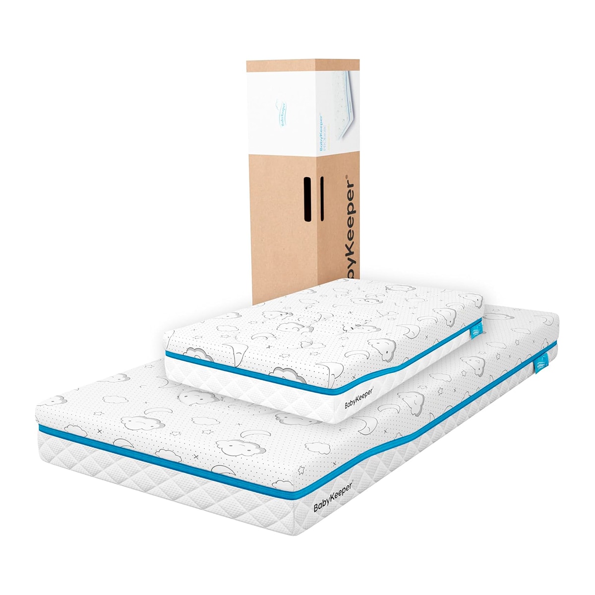 Babykeeper - Colchón de cuna y minicuna 2 en 1 Babykeeper Probiotics.