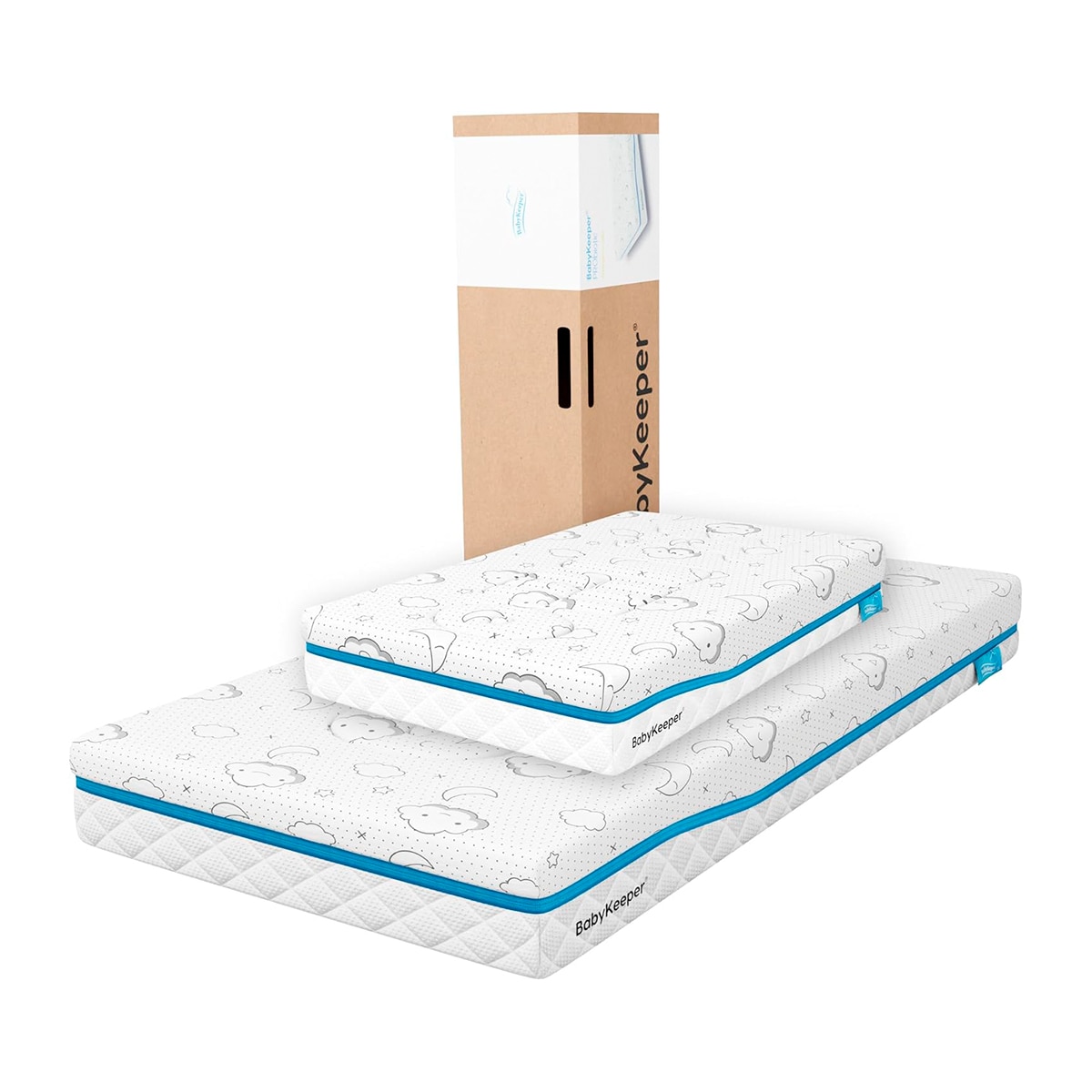 Babykeeper - Colchón de cuna y minicuna 2 en 1 Babykeeper Probiotics.