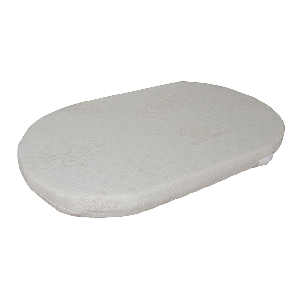 La Cigüeña - Colchón para Minicuna La Cigüeña de espuma ovalado blanco.