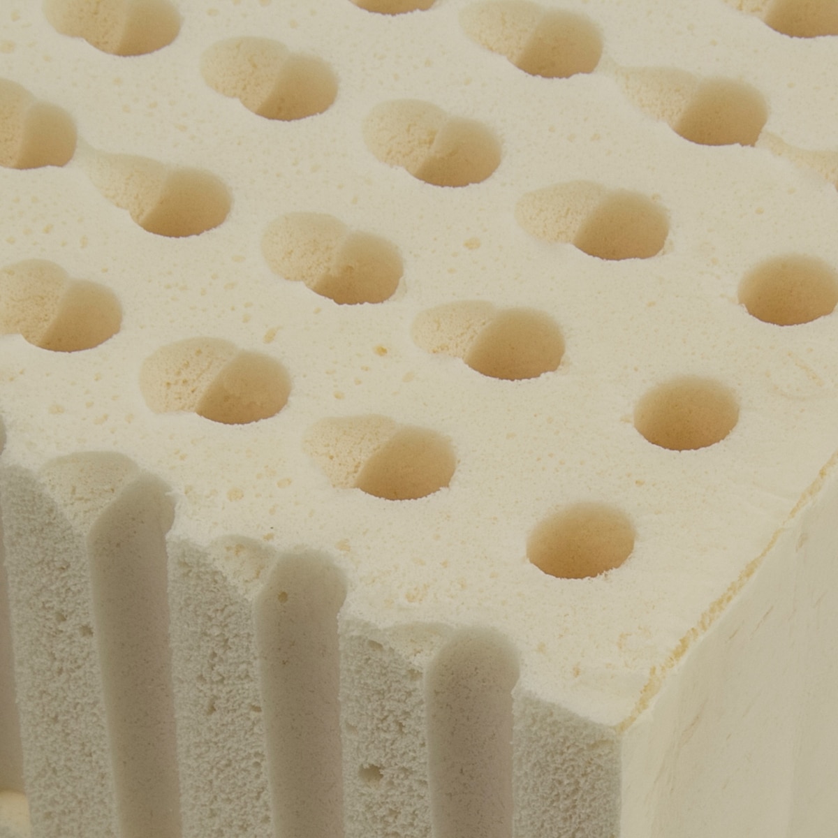 Colchão para Mini-berço de látex oval branco Branco-3