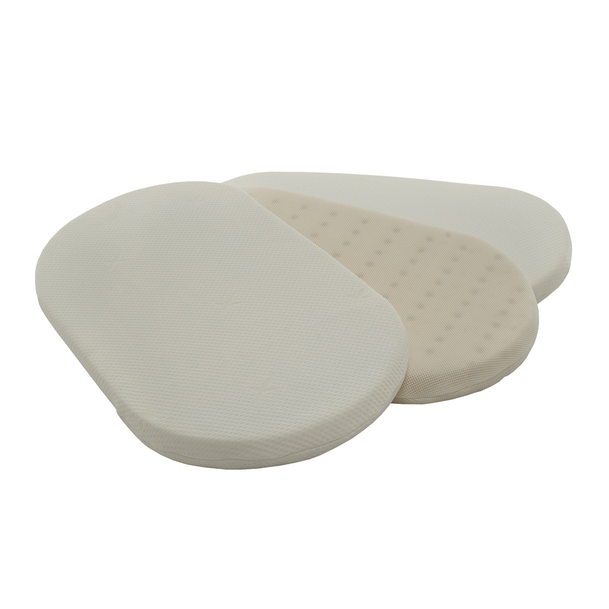 Colchão para Mini-berço viscoelástico oval branco Branco-2