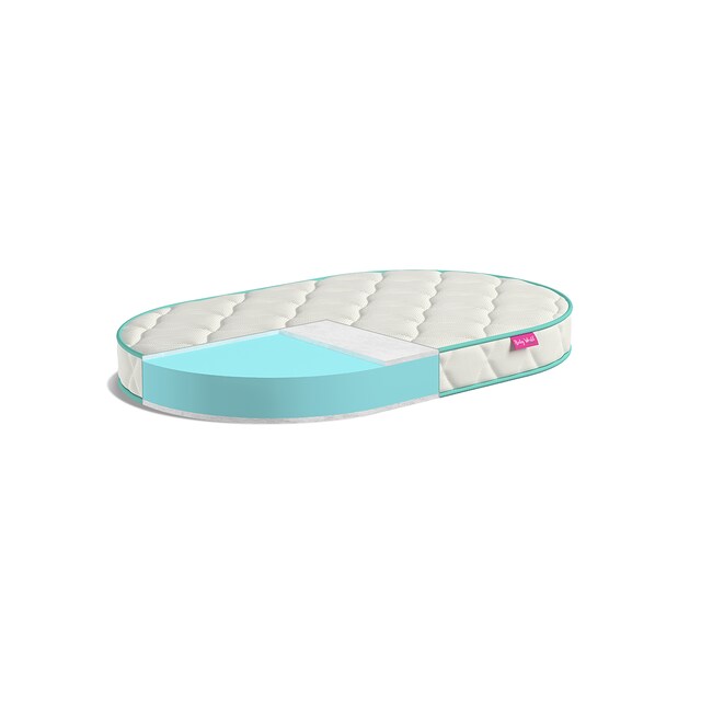 Colchón para Capazo Baby World Baby Fresh turquesa/blanco