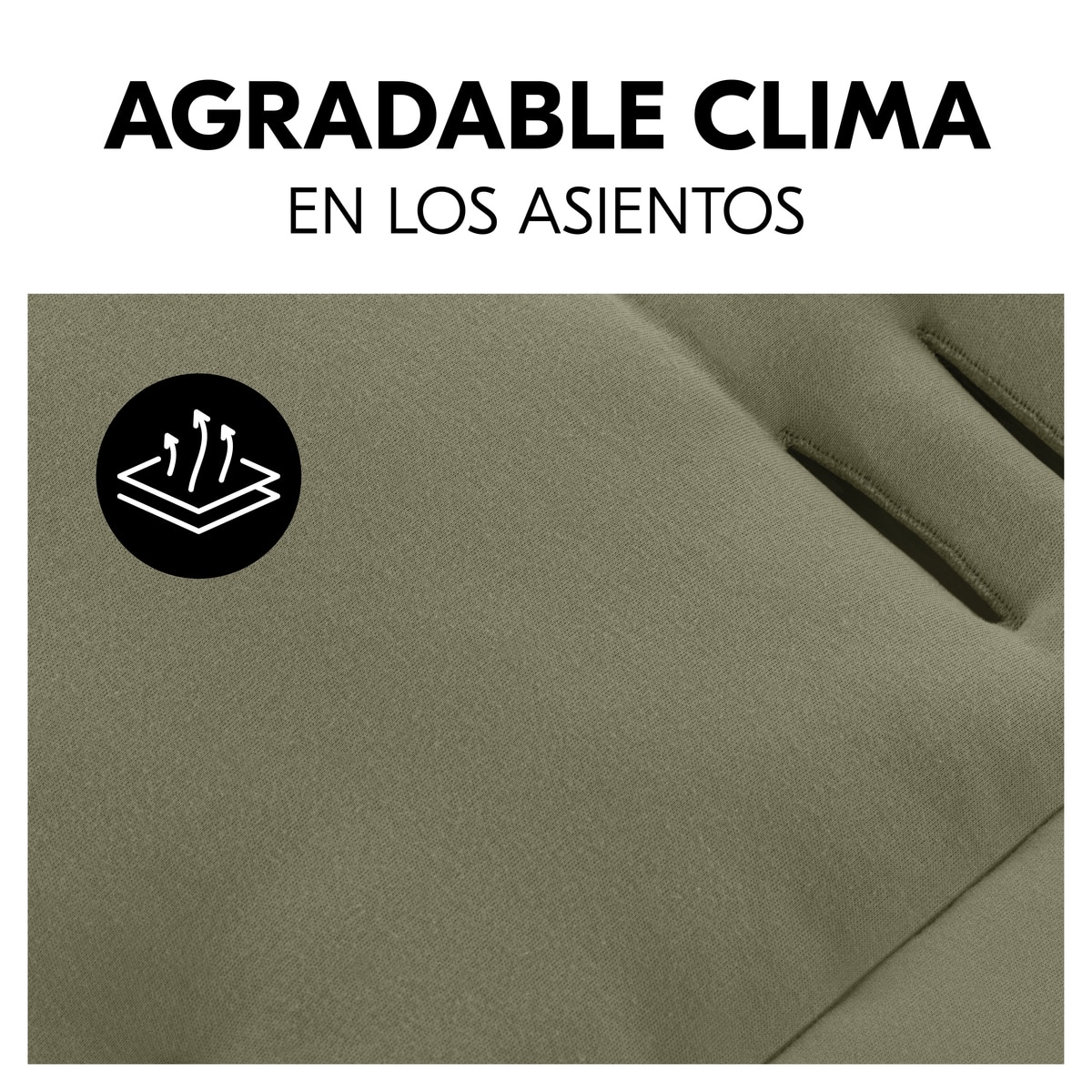Colchoneta Universal para silla de paseo Hauck Pushchair Seat Liner Verde militar Verde militar-5