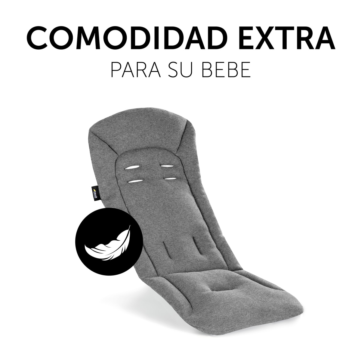 Colchão Universal para Carrinho de Passeio Pushchair Seat Liner Cinzento-escuro-6