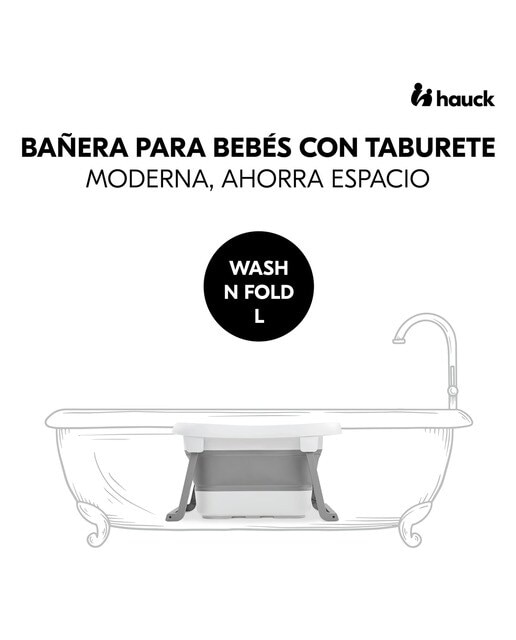 Banheira Dobrável XL Wash N Fold L Cinzento-claro-2