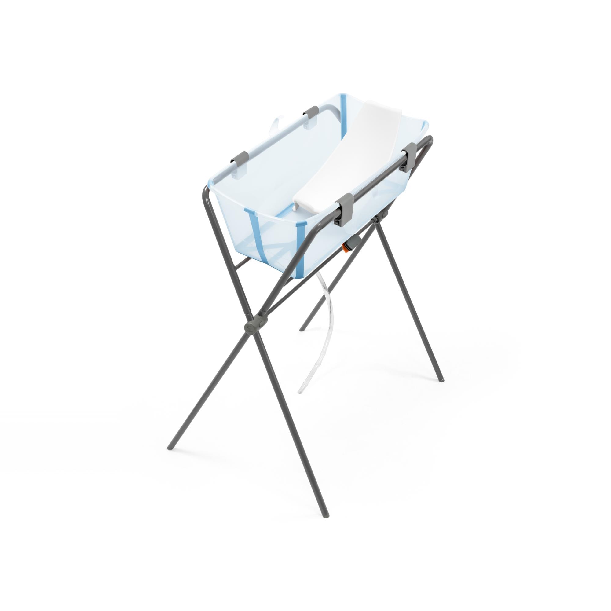 Banheira Desdobrável Flexi Bath com Tampão Sensível ao Calor Azul-marinho-2