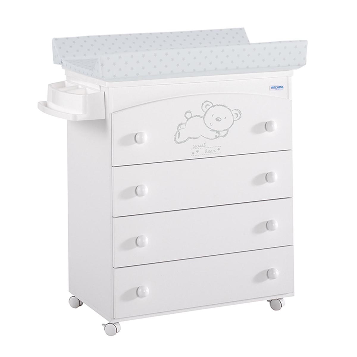 Imagem 0 de Cómoda com Banheira de bebé e Muda-fraldas (4 Gavetas) Sweet Bear