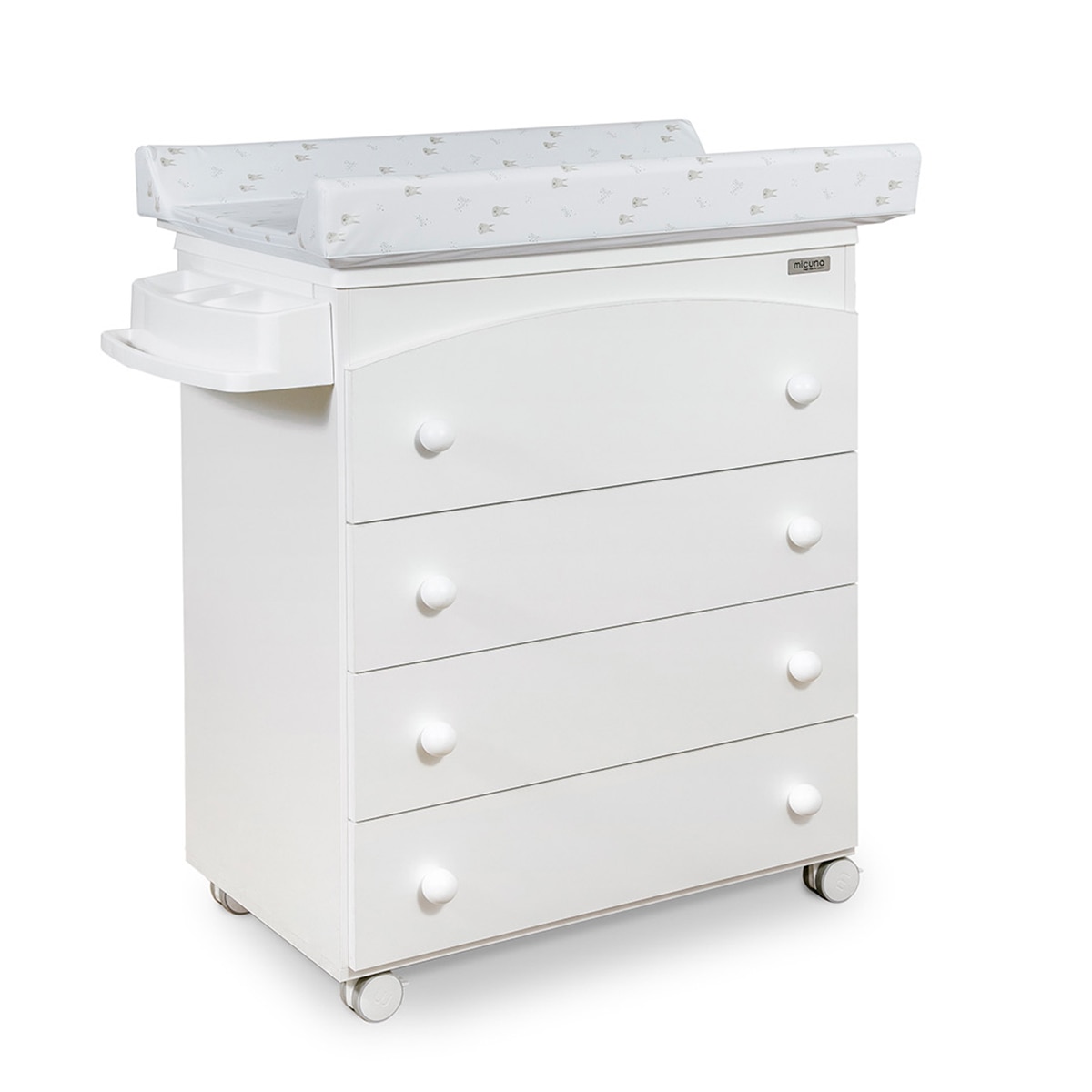 Cómoda com Banheira e Muda-fraldas (4 Gavetas) Classic Branco-1