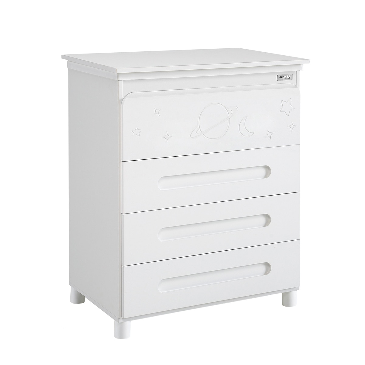 Cómoda com Banheira e Muda-fraldas (4 Gavetas) Dolce Magic Branco-2